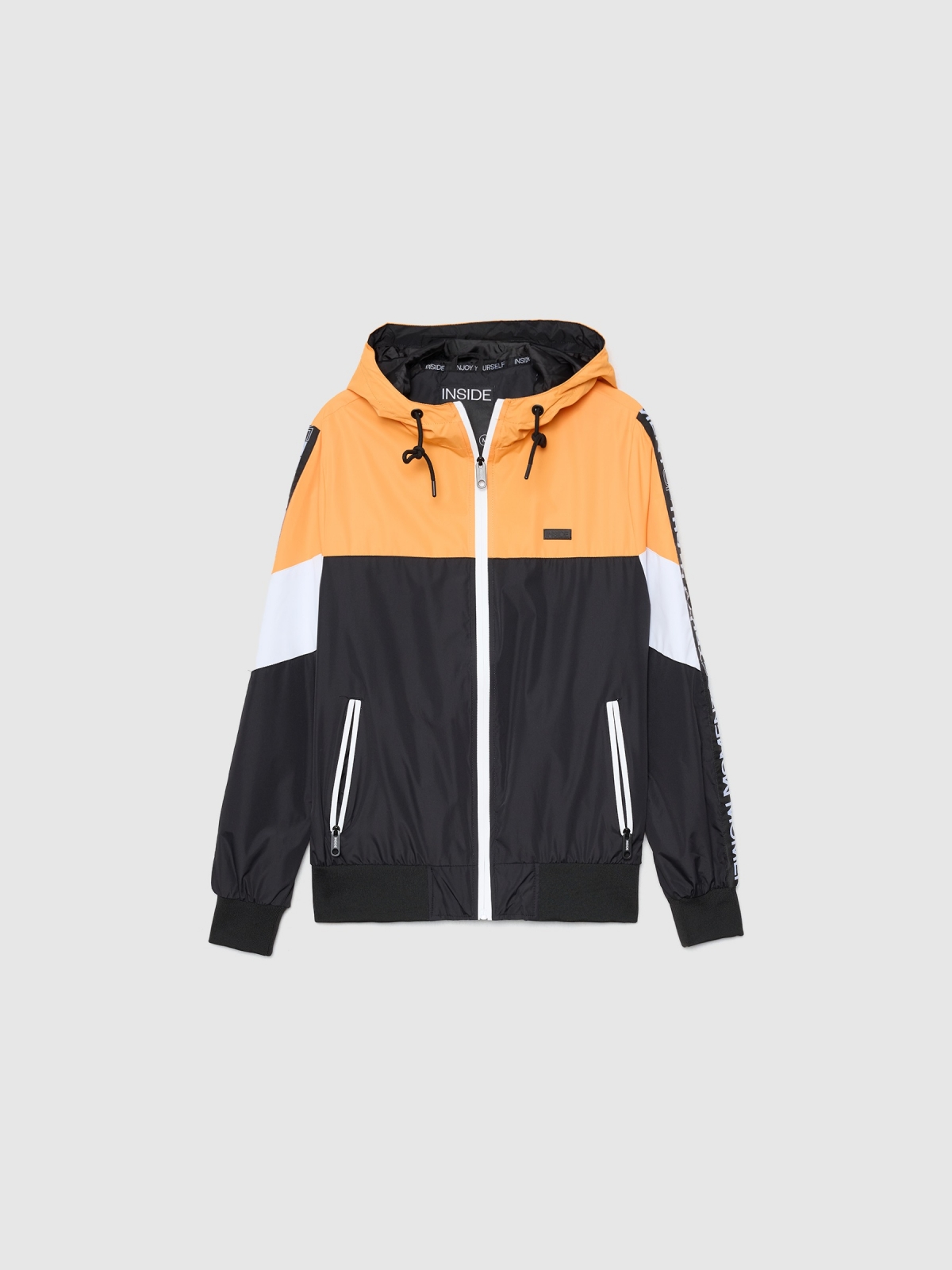  Lightweight hooded jacket black