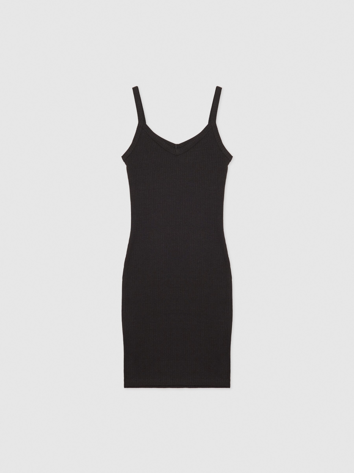  Ribbed tank dress black