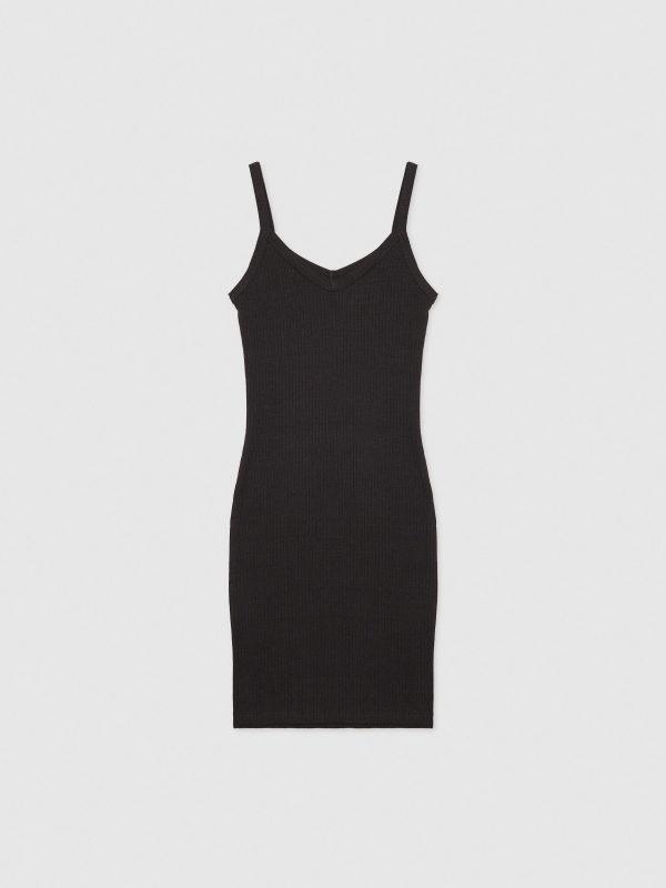  Ribbed tank dress black