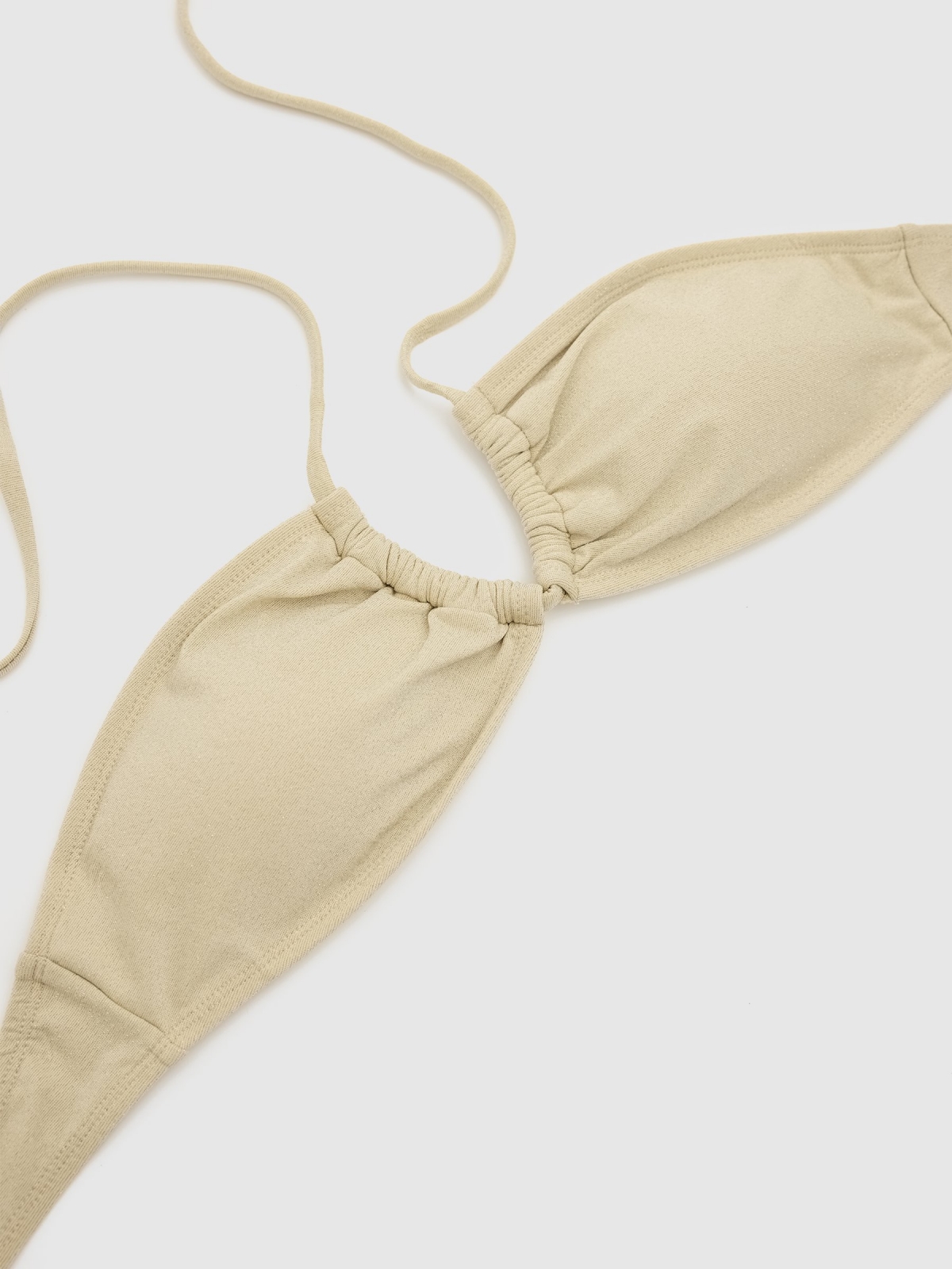 Multi-position bikini top ochre detail view