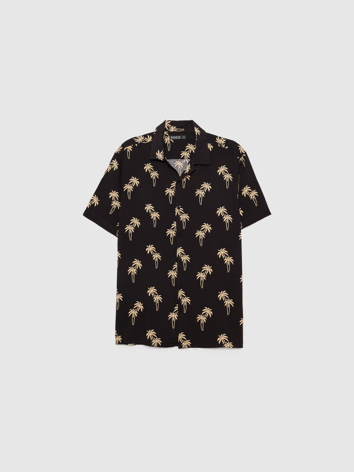 %Pto% Shirt palm trees black