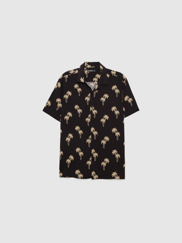  Shirt palm trees black