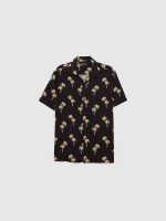 %Pto% Shirt palm trees black