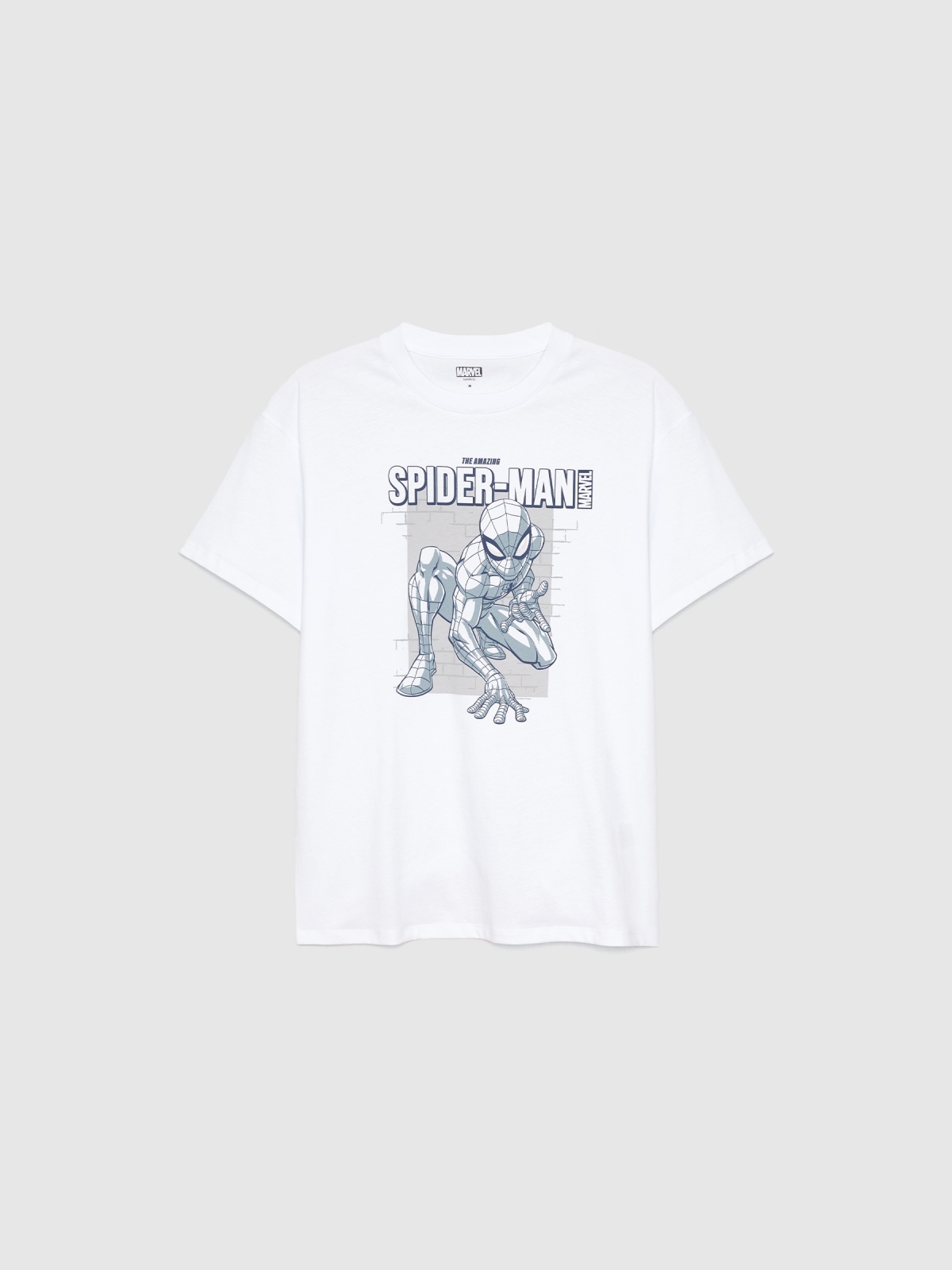  Camiseta oversize Spiderman blanco