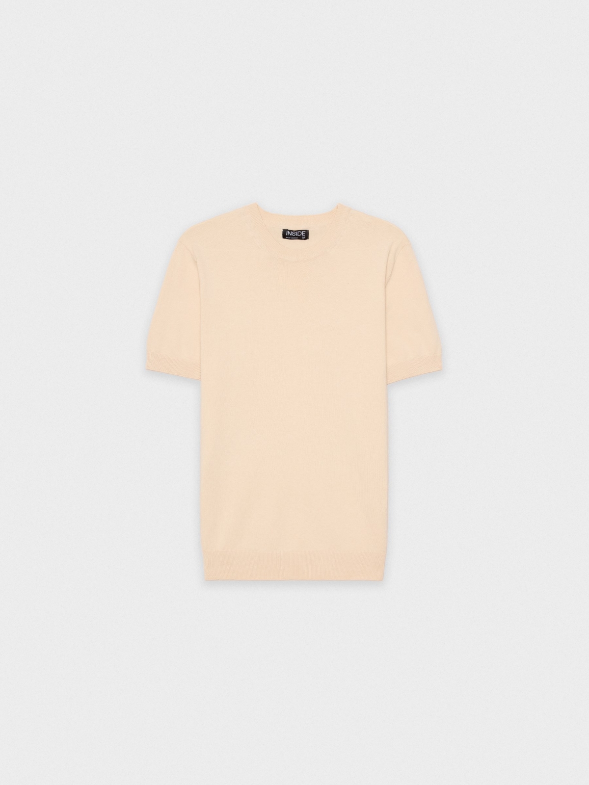  Basic knitted T-shirt sand