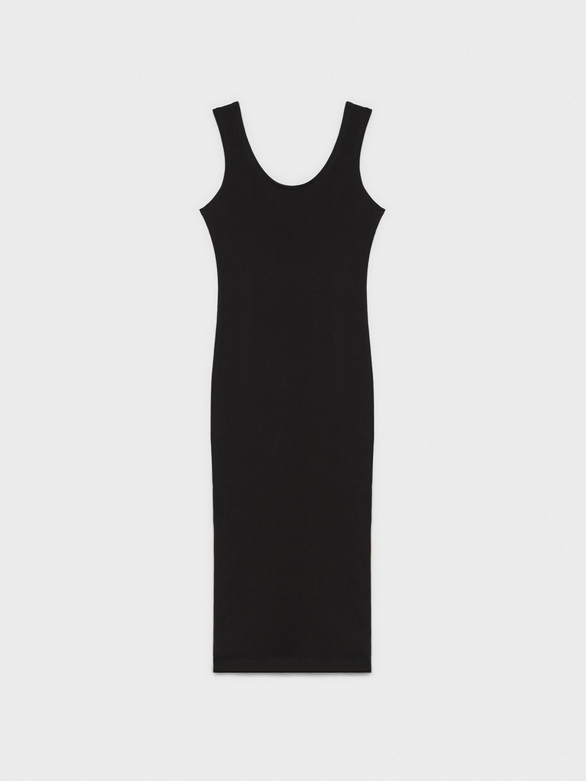  Slits midi dress black