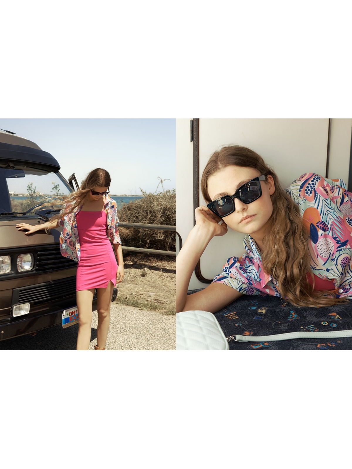 %NewExtra% Tropical print shirt multicolor