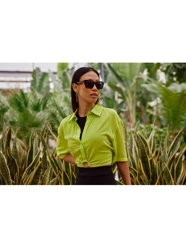  Camisa crop anilla lima