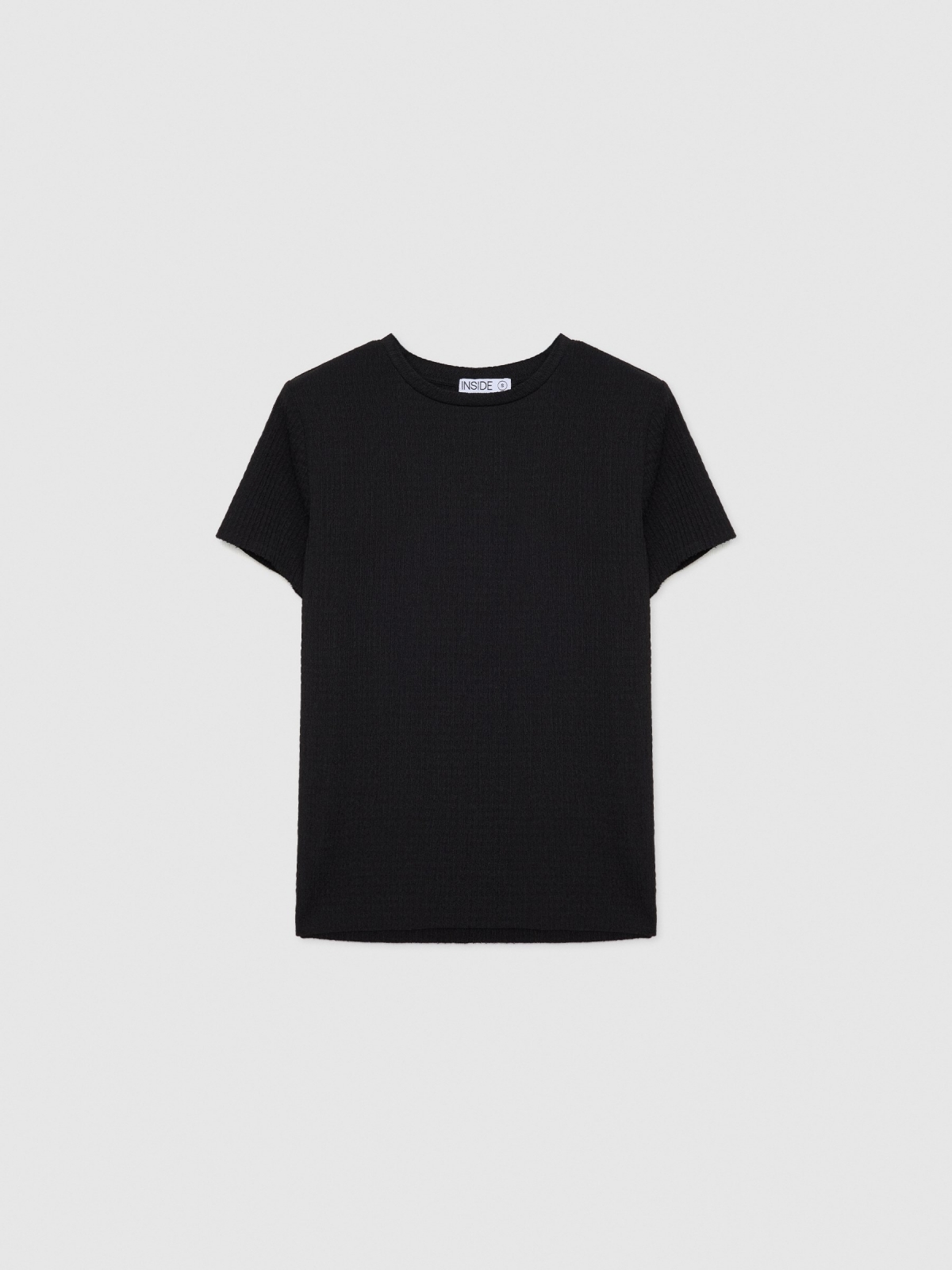  Fluid textured T-shirt black