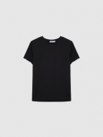 %Pto% Camiseta fluida textura negro