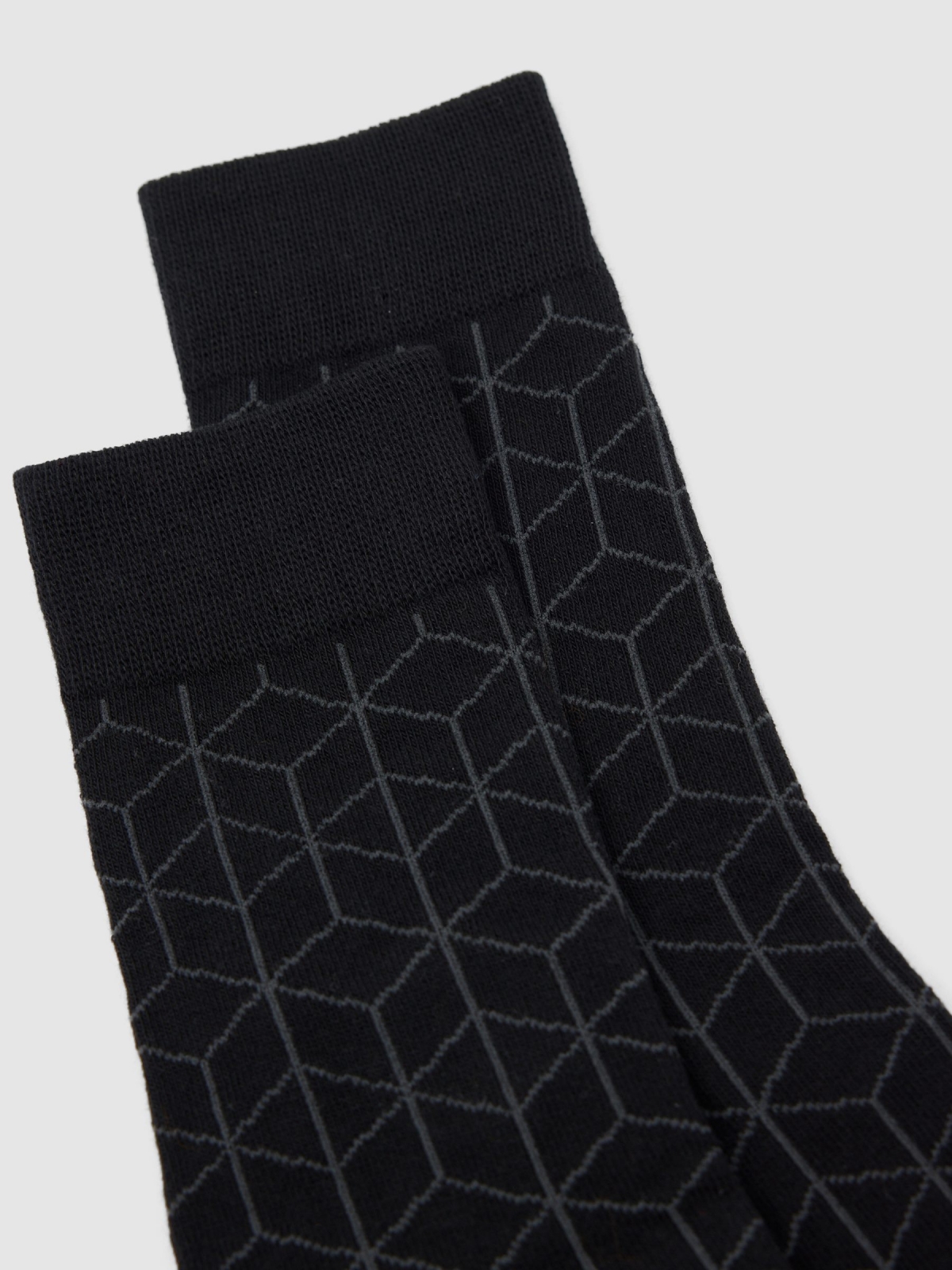 Geometric print socks Pack 2 multicolor front view