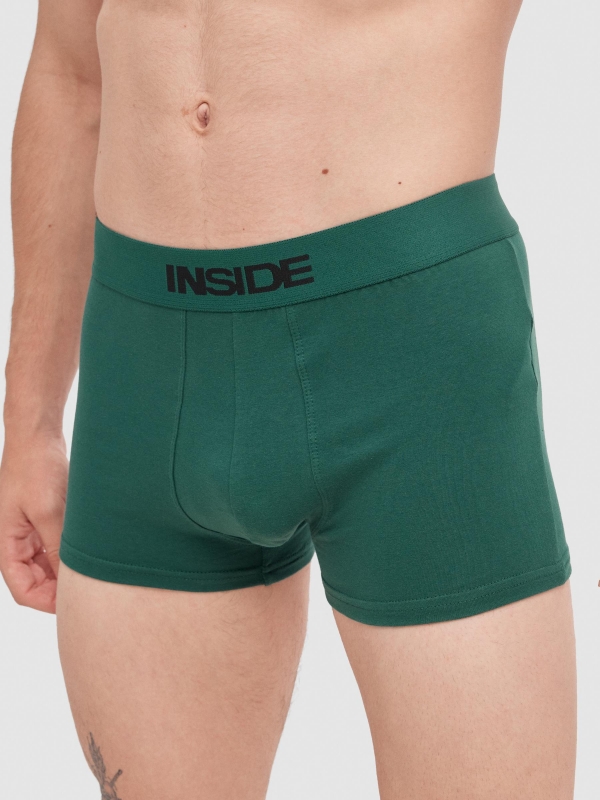 Cuecas boxer básicas 6 unidades multicolorido vista geral frontal