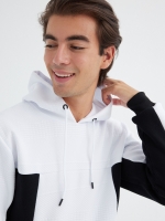 %Pto% Sudadera con capucha b&w blanco