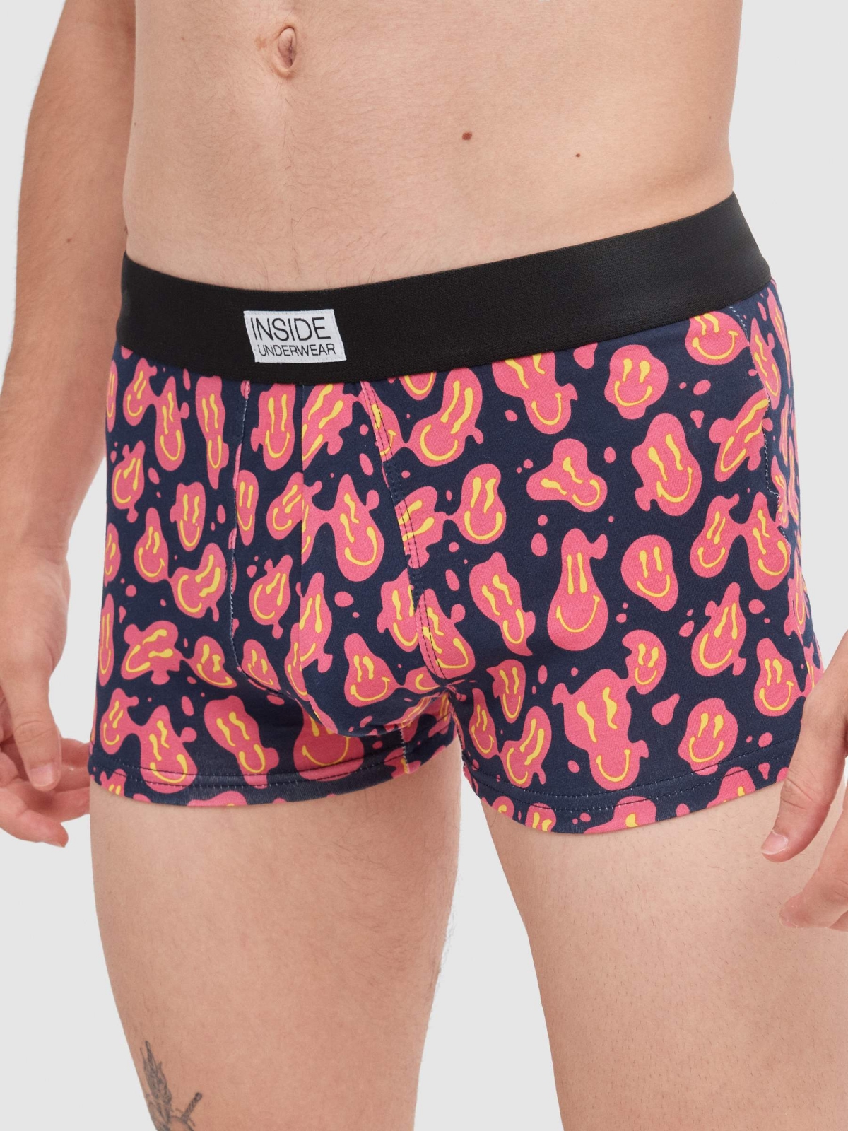 Calzoncillo boxer estampado Pack 4 multicolor vista general frontal