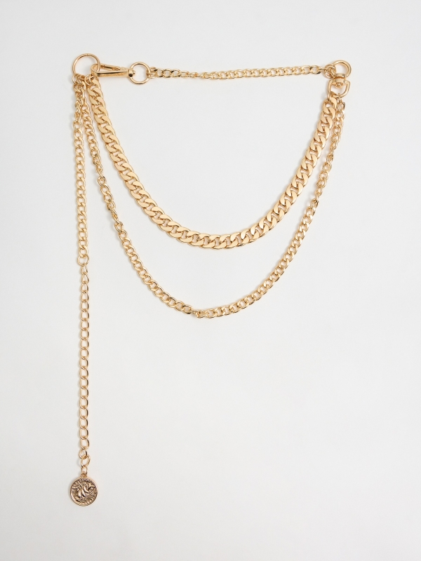 Golden chain belt