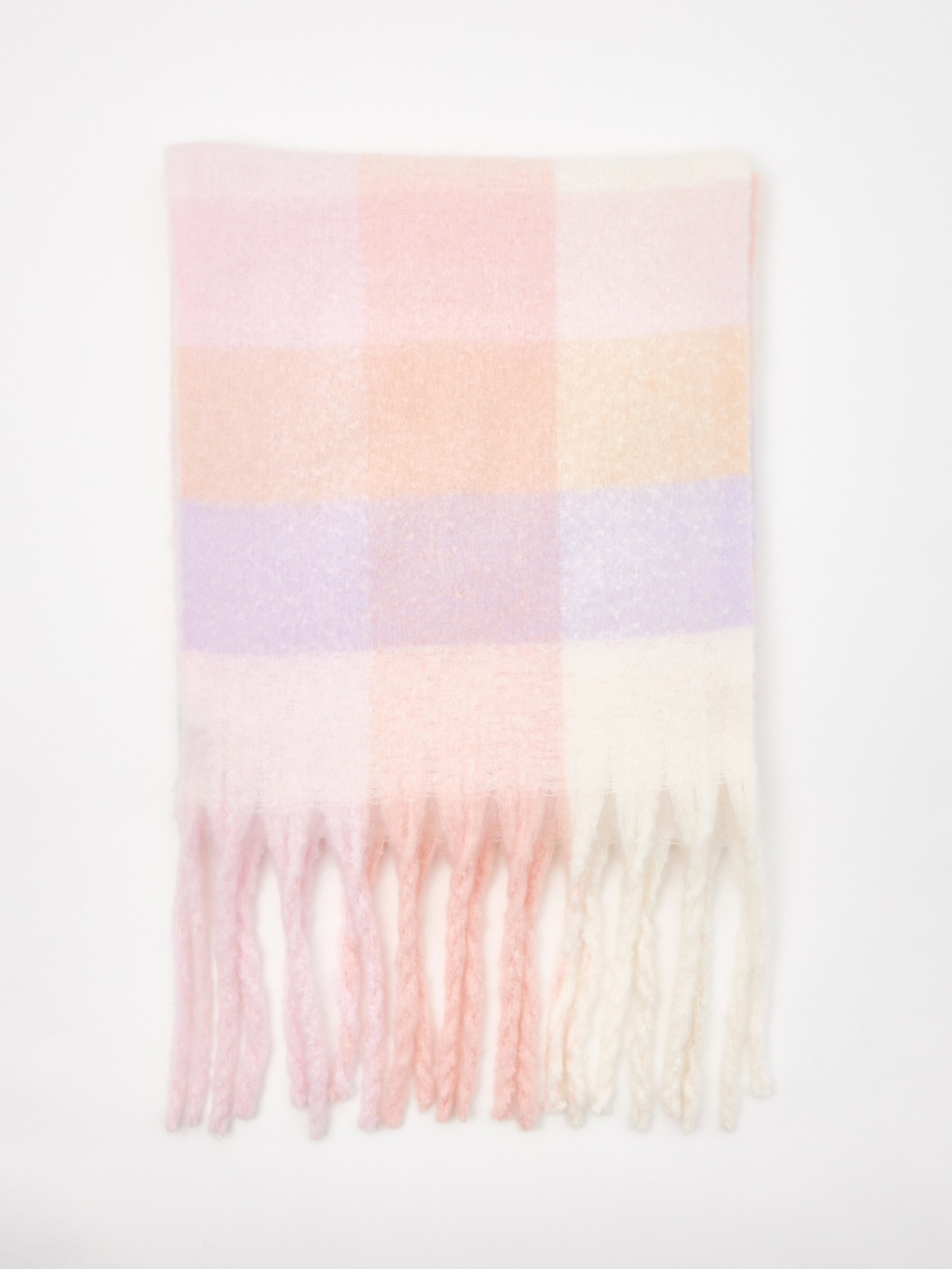 Pastel plaid scarf