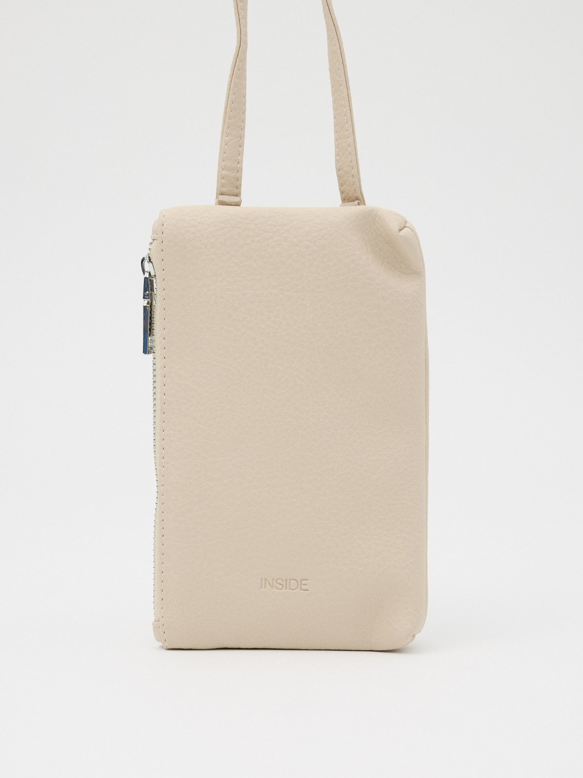 Bolso mini 12x19cm beige