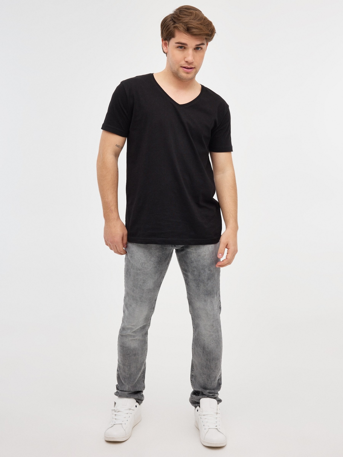 Jeans Slim grises gris oscuro vista general frontal