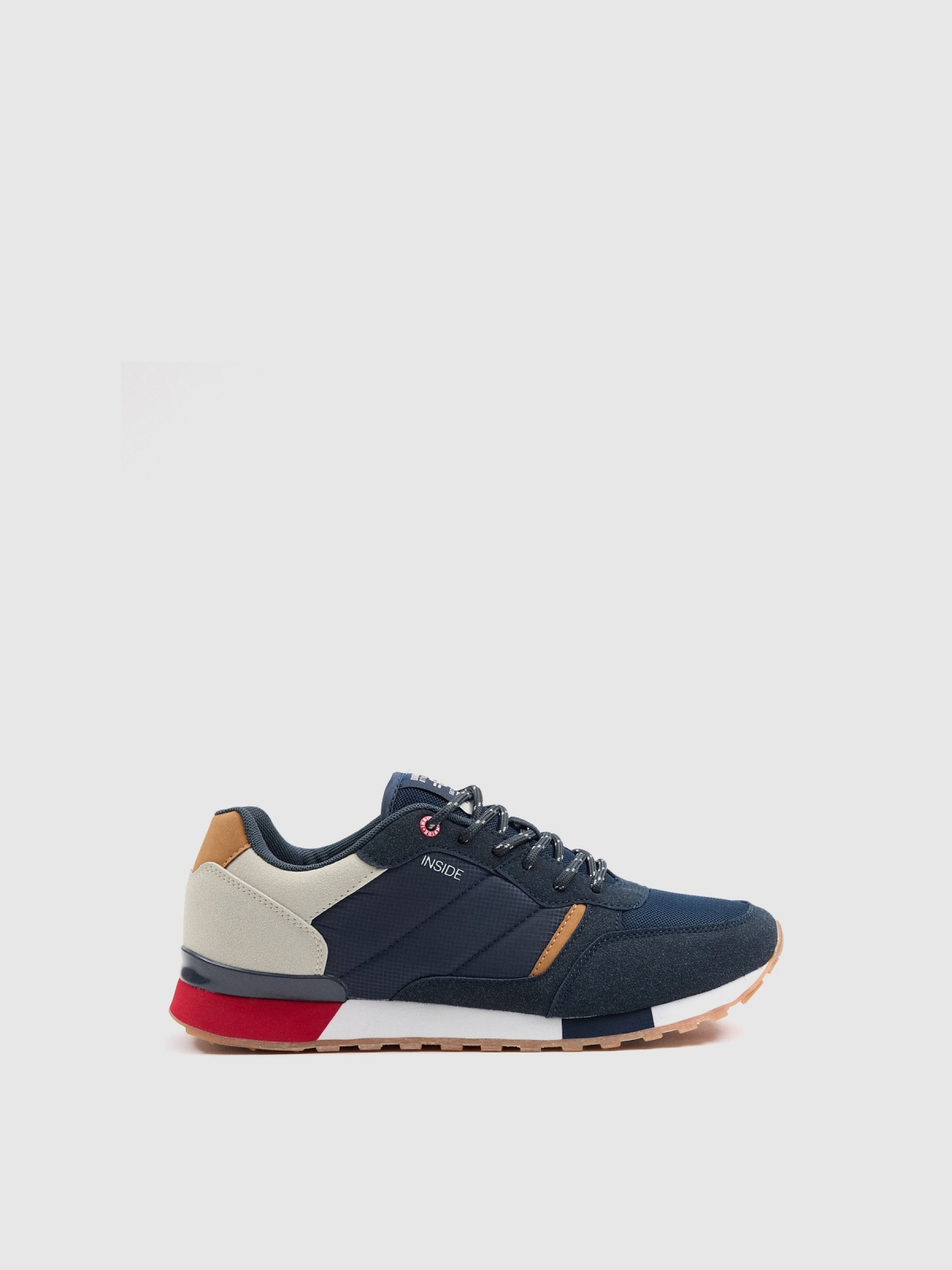 Combined casual sneaker navy