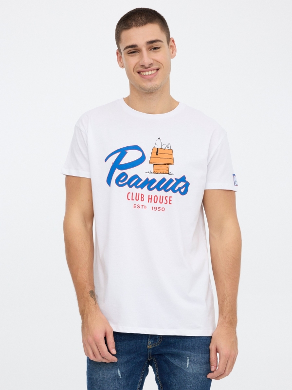 Snoopy T-shirt white middle front view