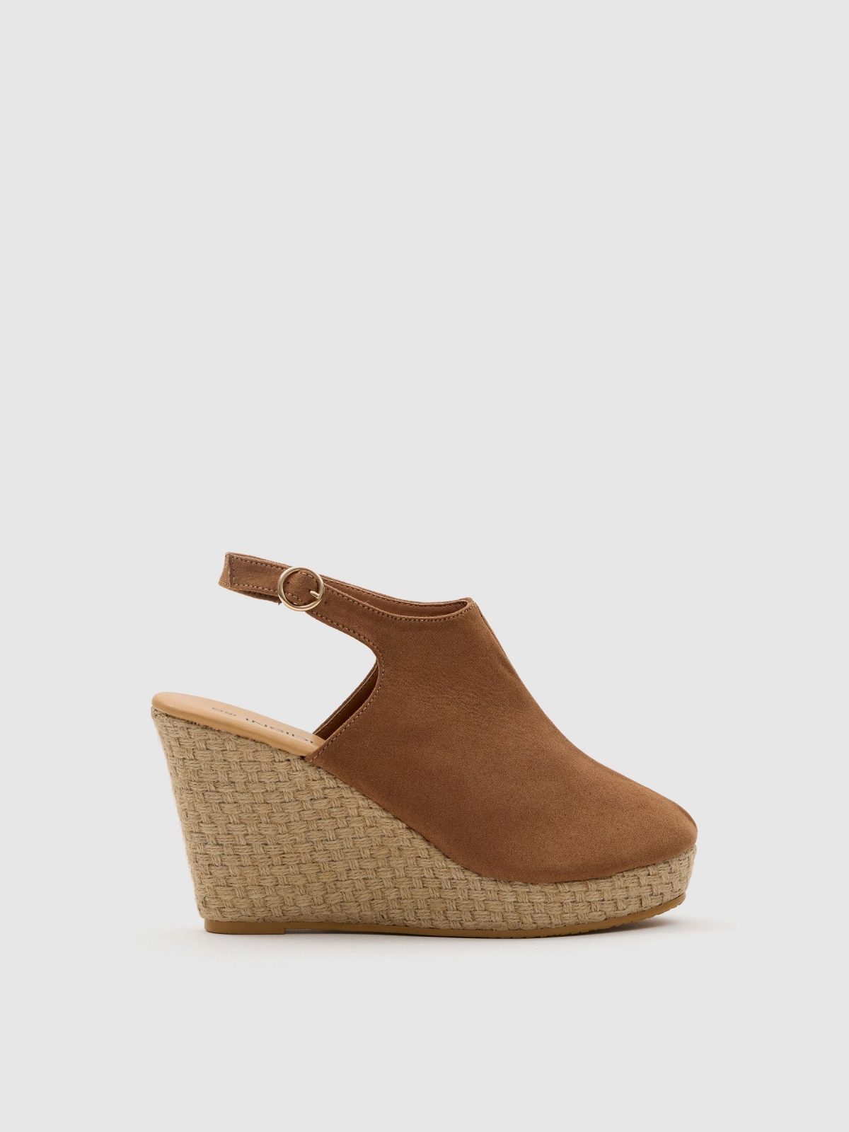 Jute clog light brown