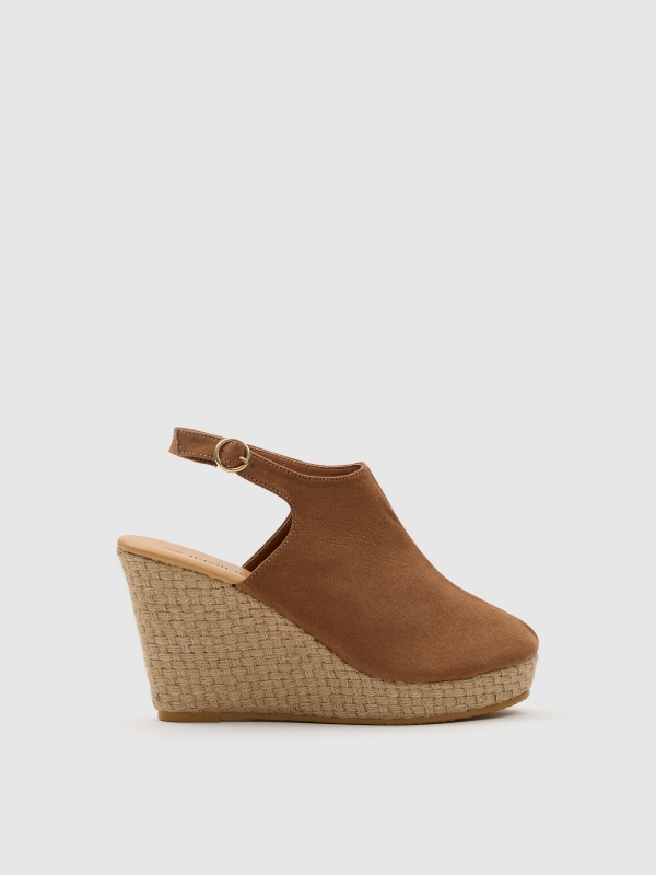 Jute clog light brown