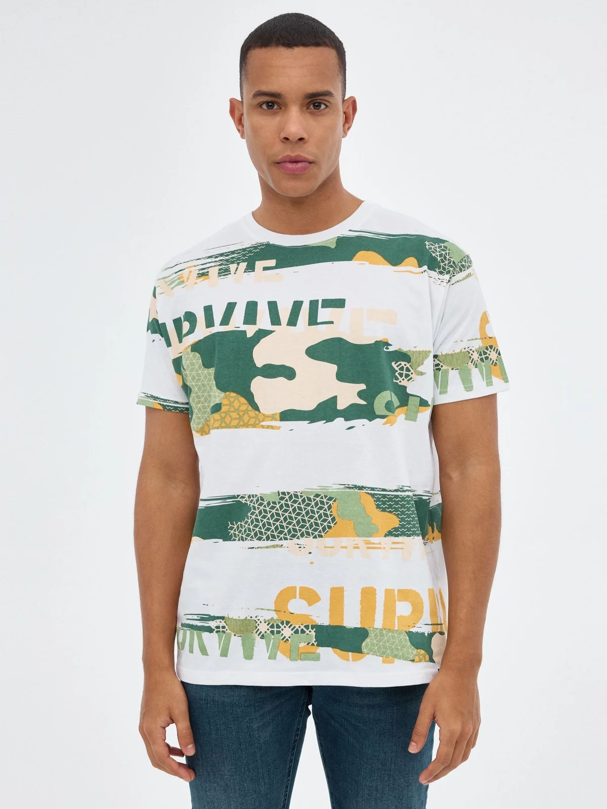 Camiseta camuflaje print