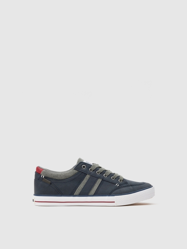 Sneakers com biqueira casual azul marinho