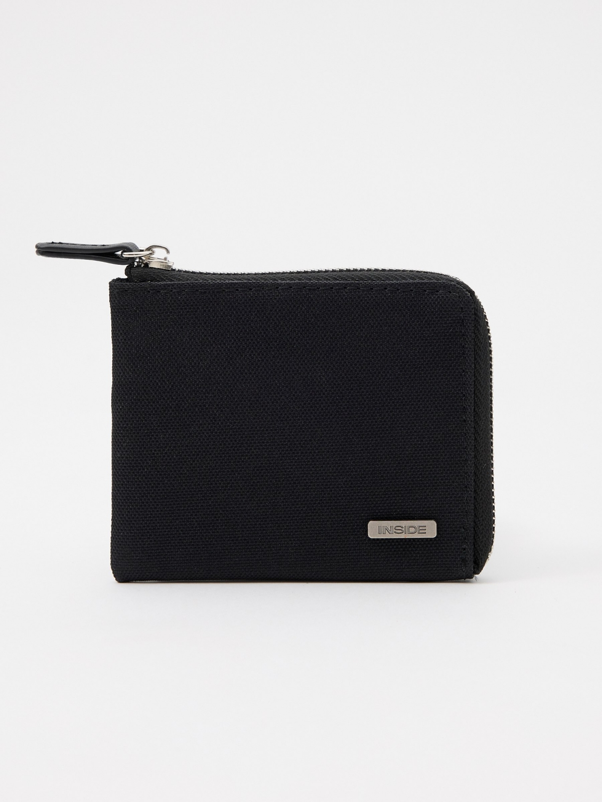 Black canvas purse black