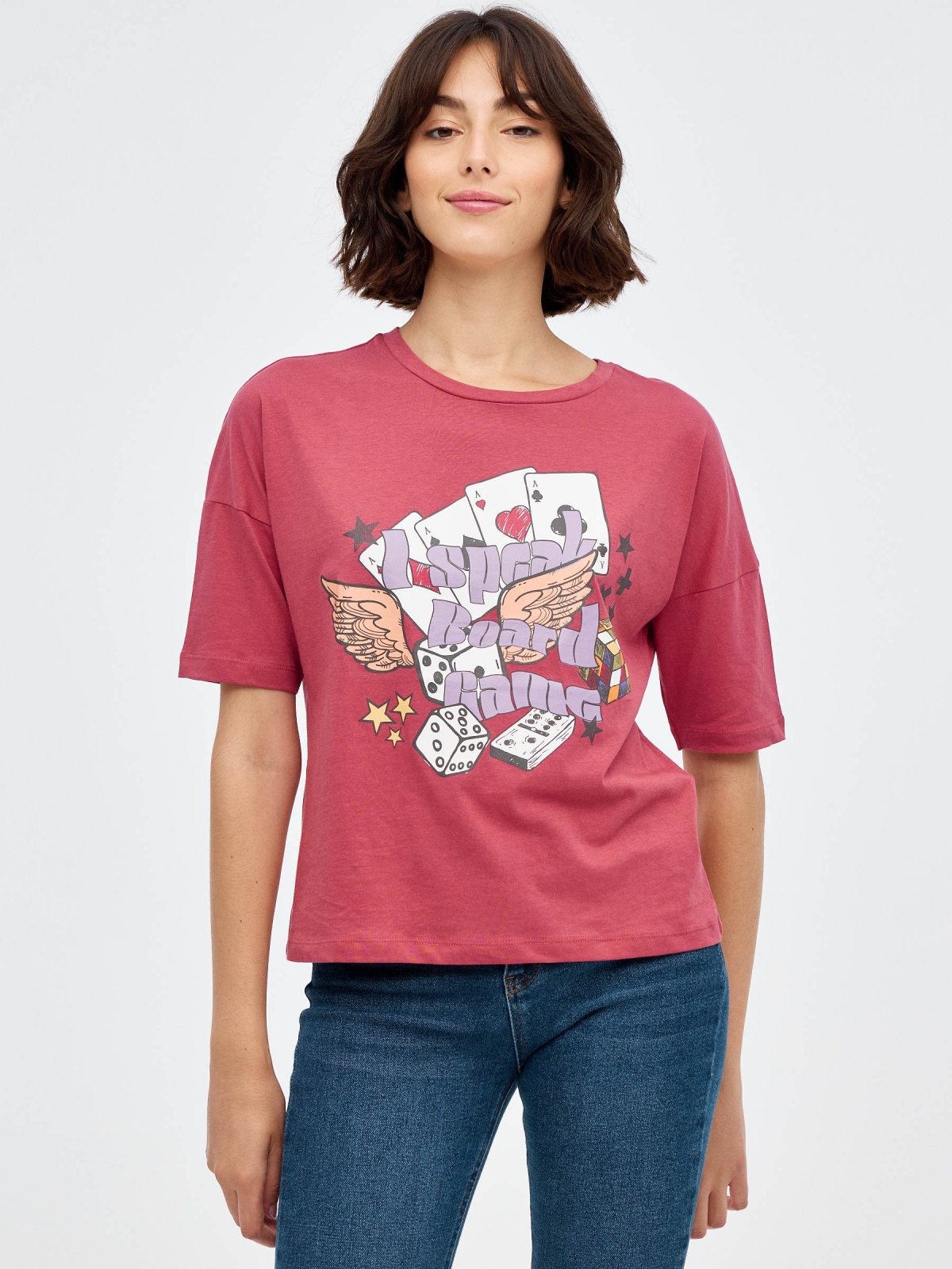 T-shirt com estampado de jogos