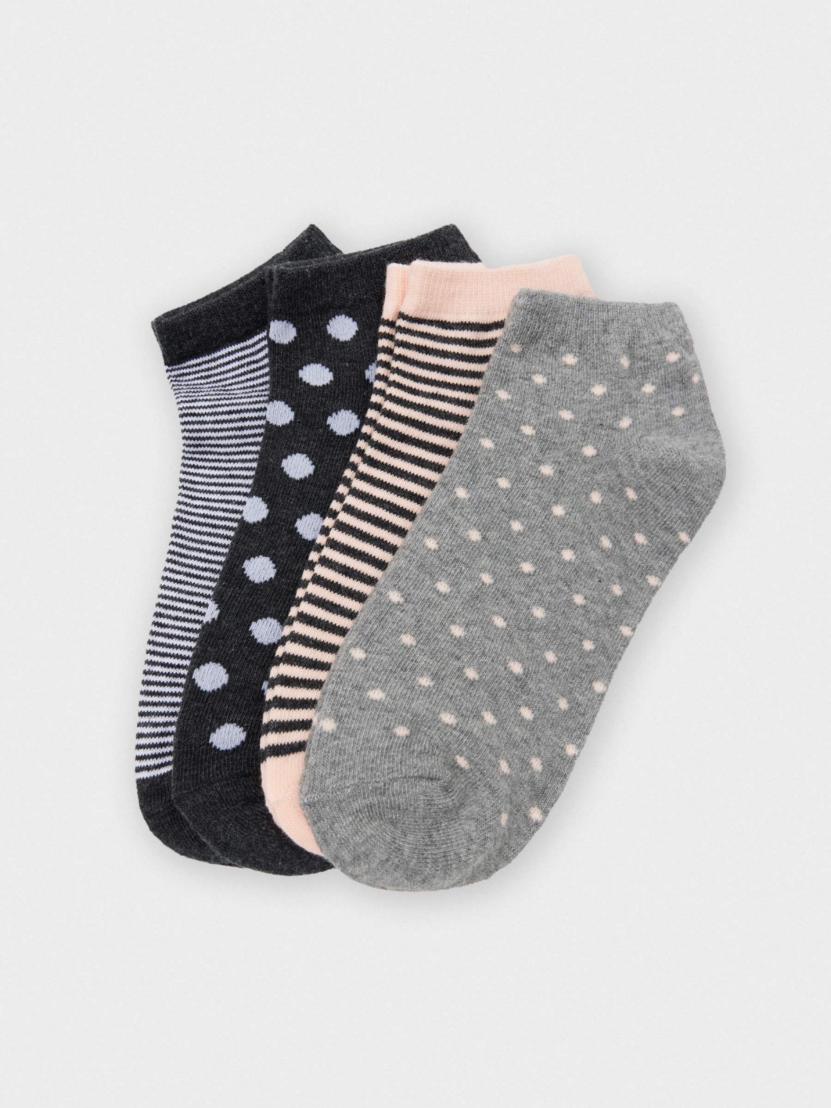 Pack 4 striped socks