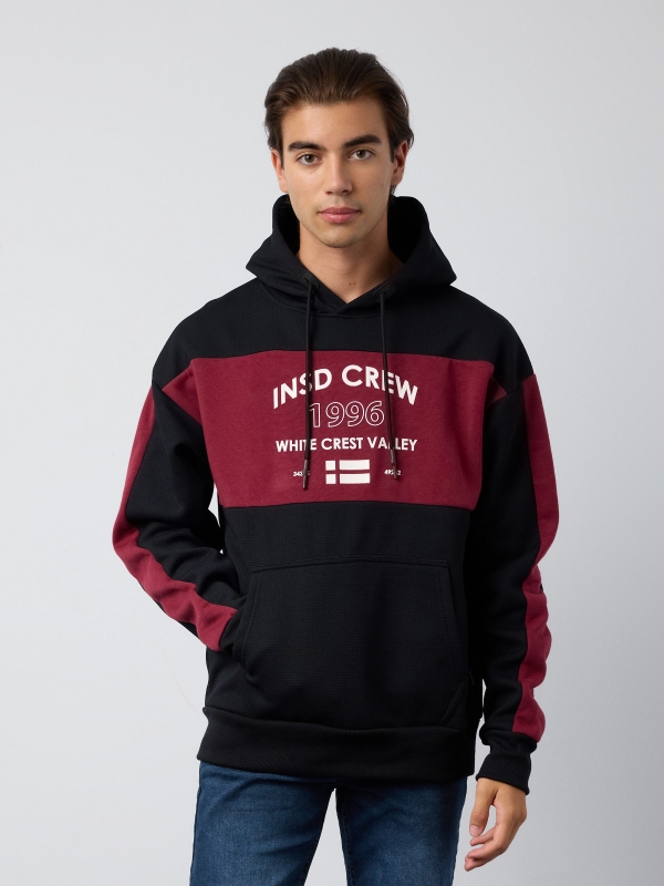 INSD CREW color block sweatshirt