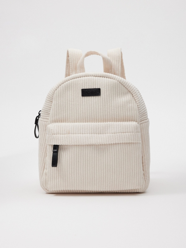 Corduroy casual backpack