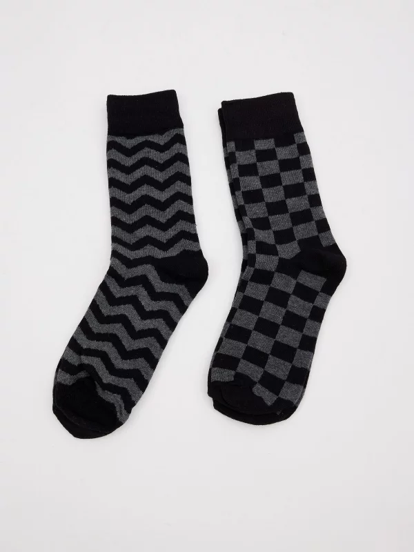 Pack 2 calcetines print geometricos