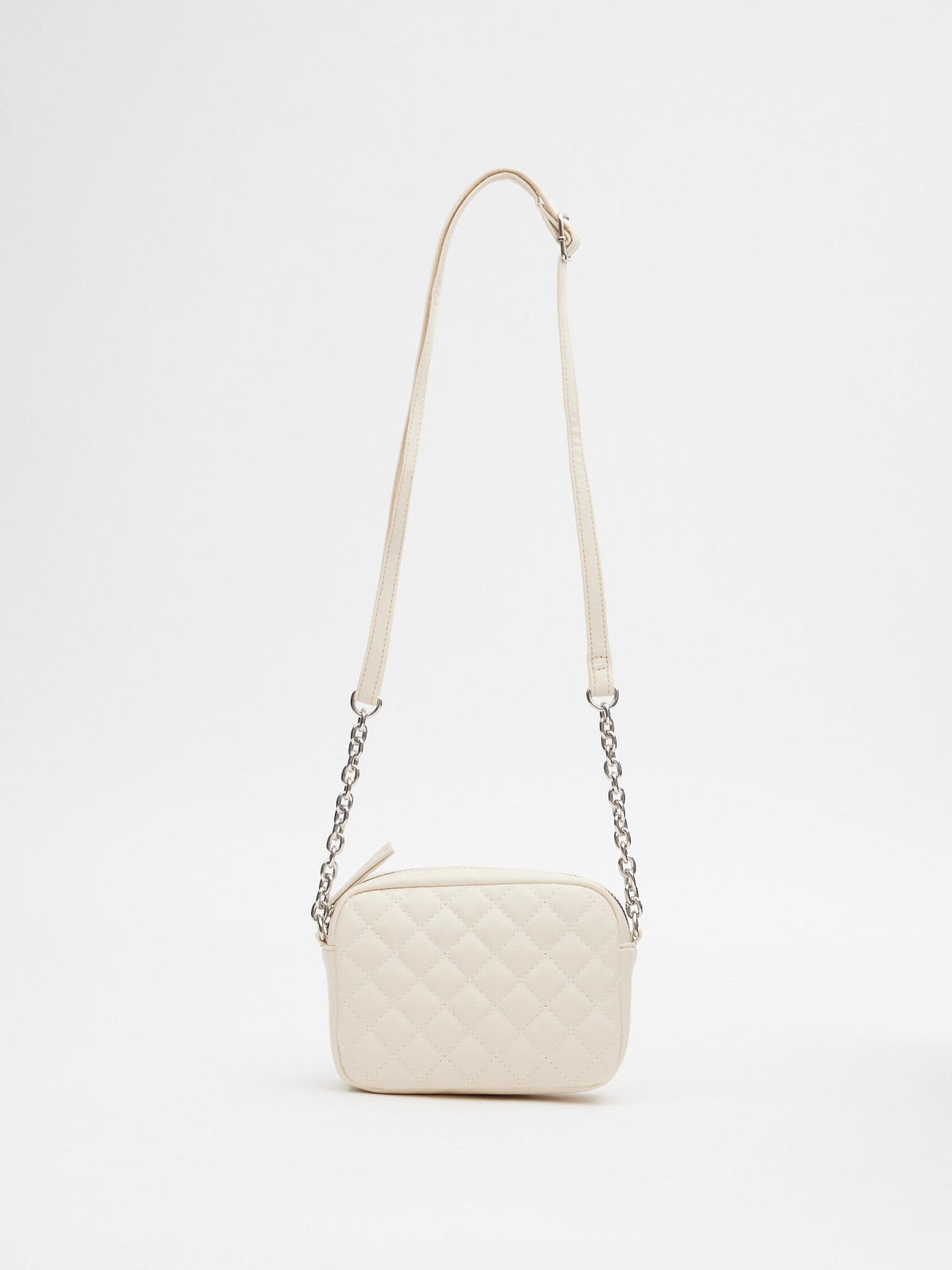 White quilted crossbody bag