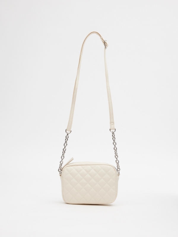 Bolso cruzado blanco acolchado