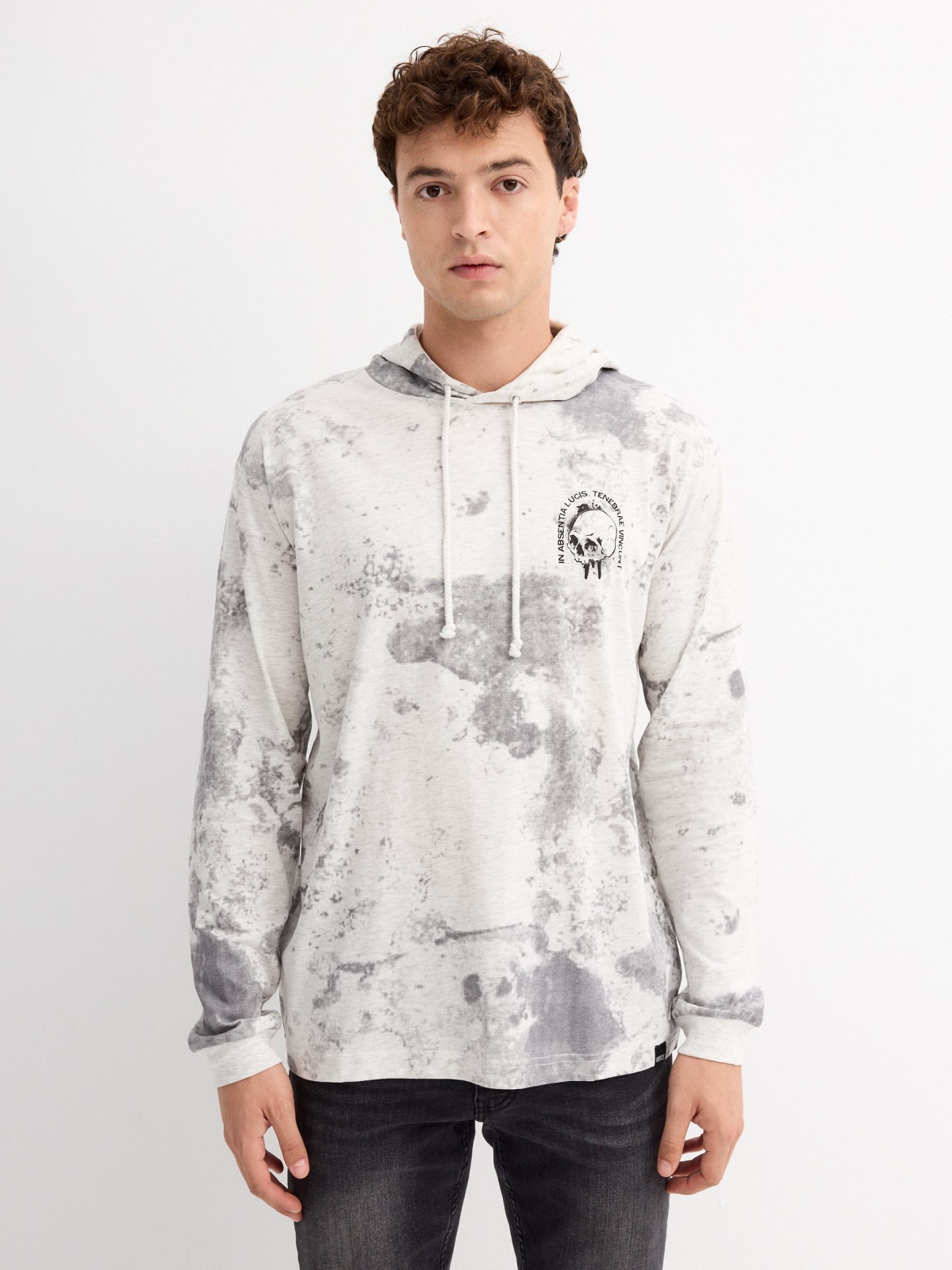 Tie&dye hooded t-shirt