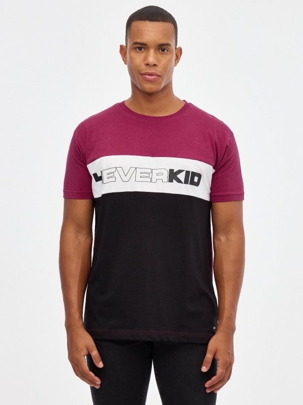 4everkid T-shirt garnet middle front view