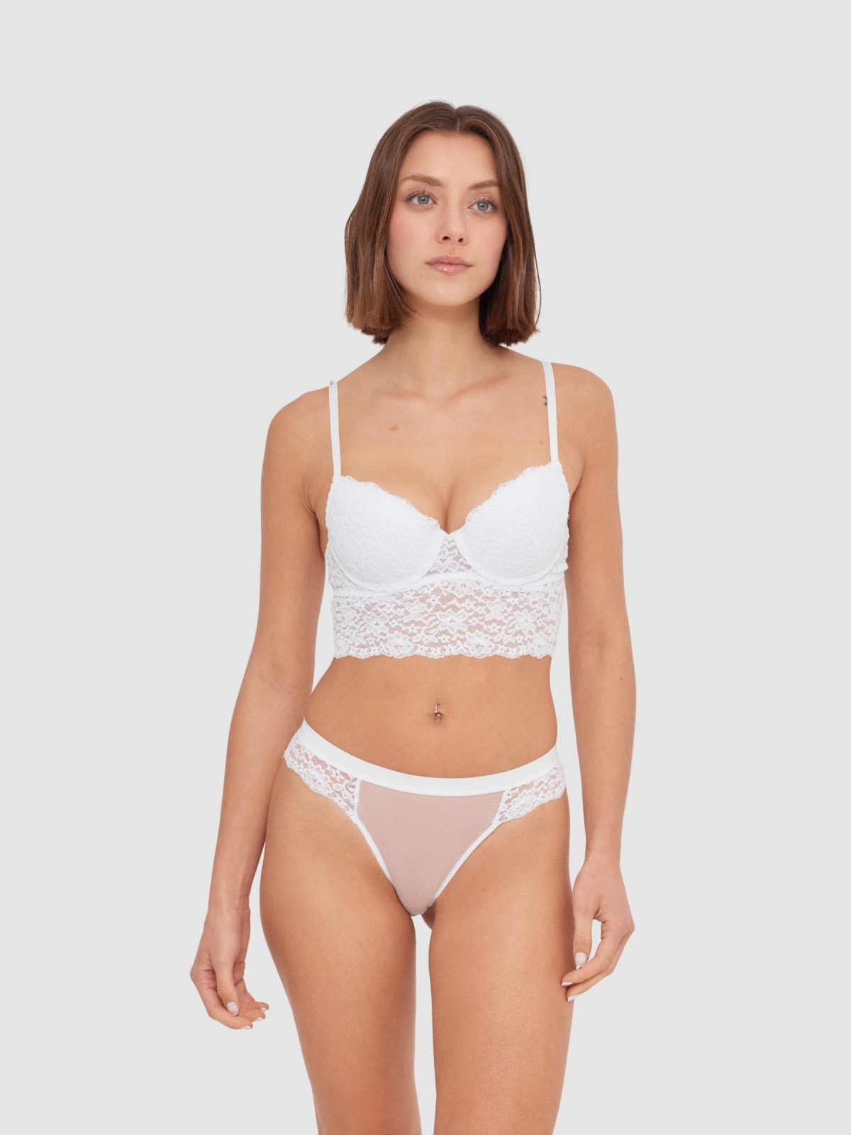 Bralette borgonha cruzada