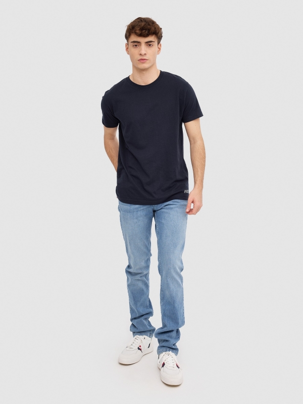 Consistent light blue slim fit jeans