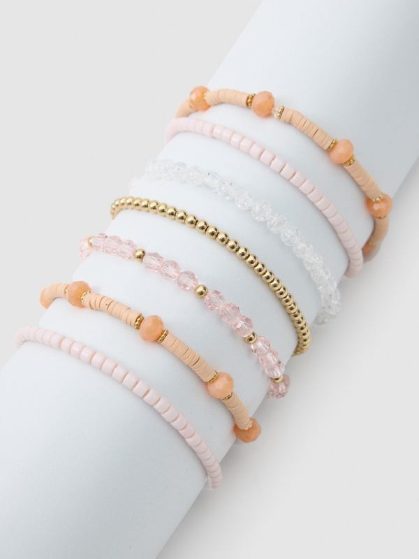 Bracelet set light pink