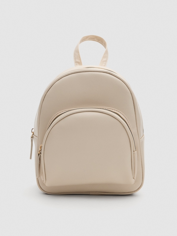 Leatherette backpack