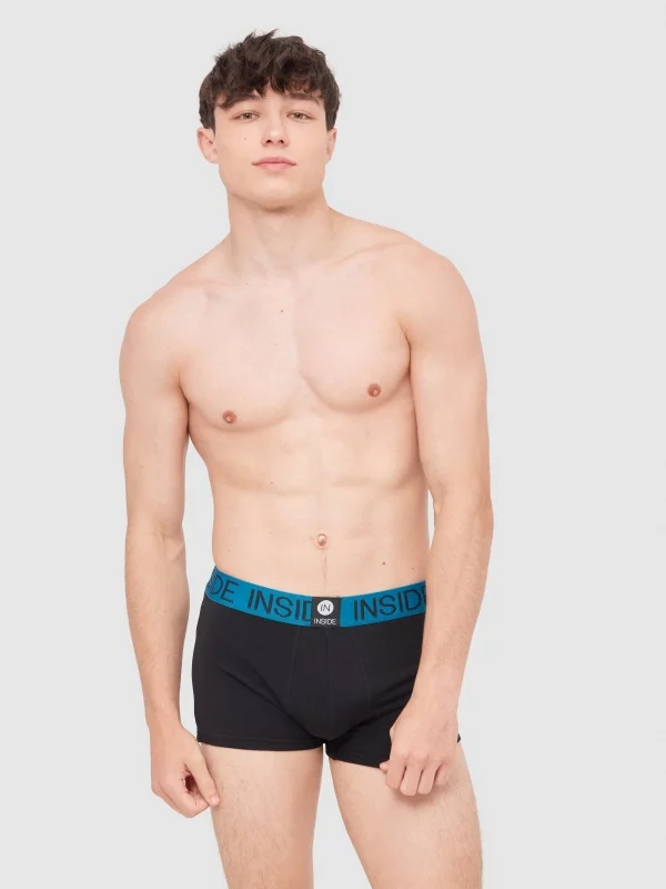 Calzoncillo boxer negro 6 unid