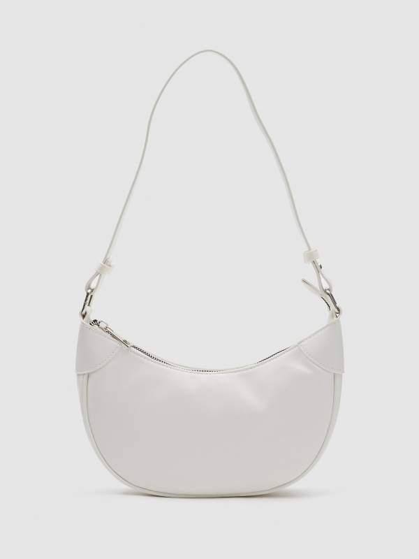 Half moon leatherette bag