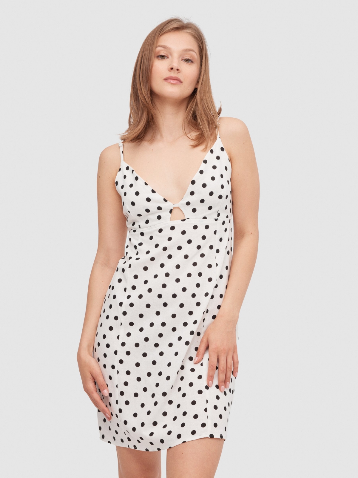 Polka dot mini sundress