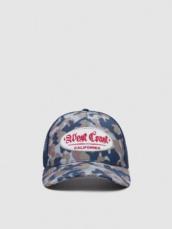 Boné trucker camuflagem