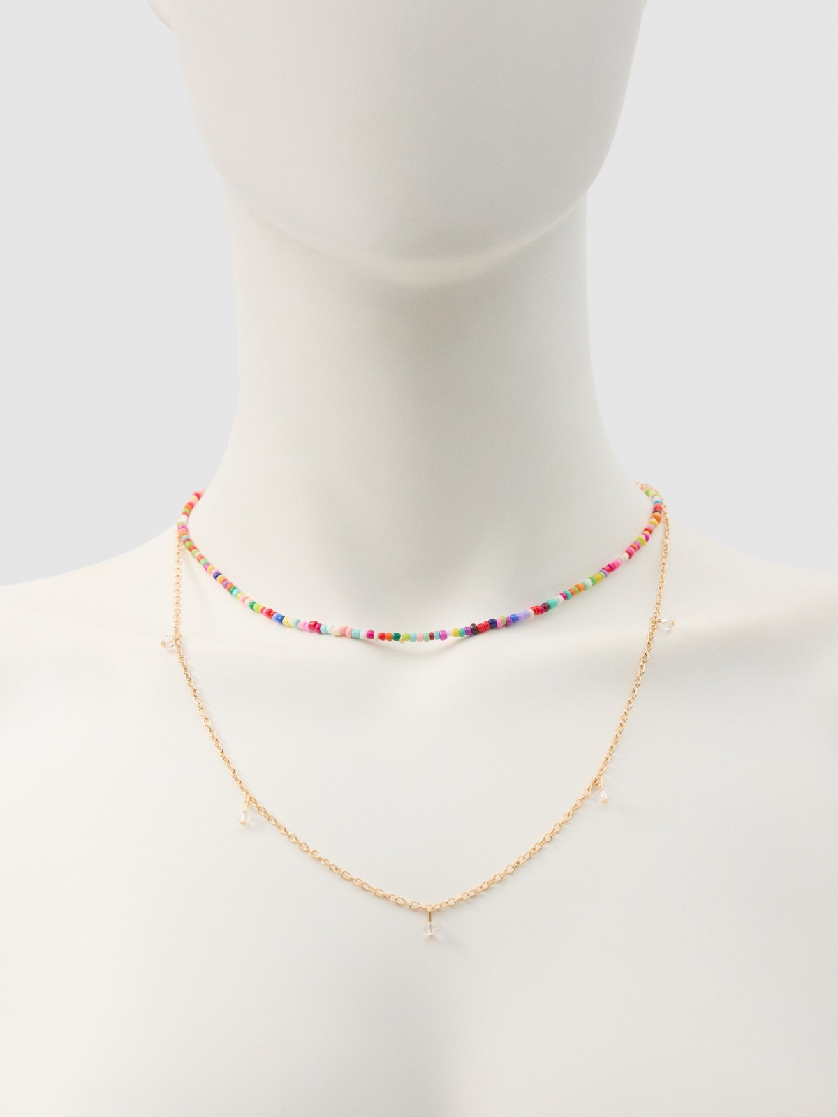 Set 2 collares multicolor