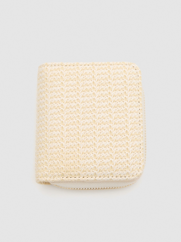 Raffia wallet