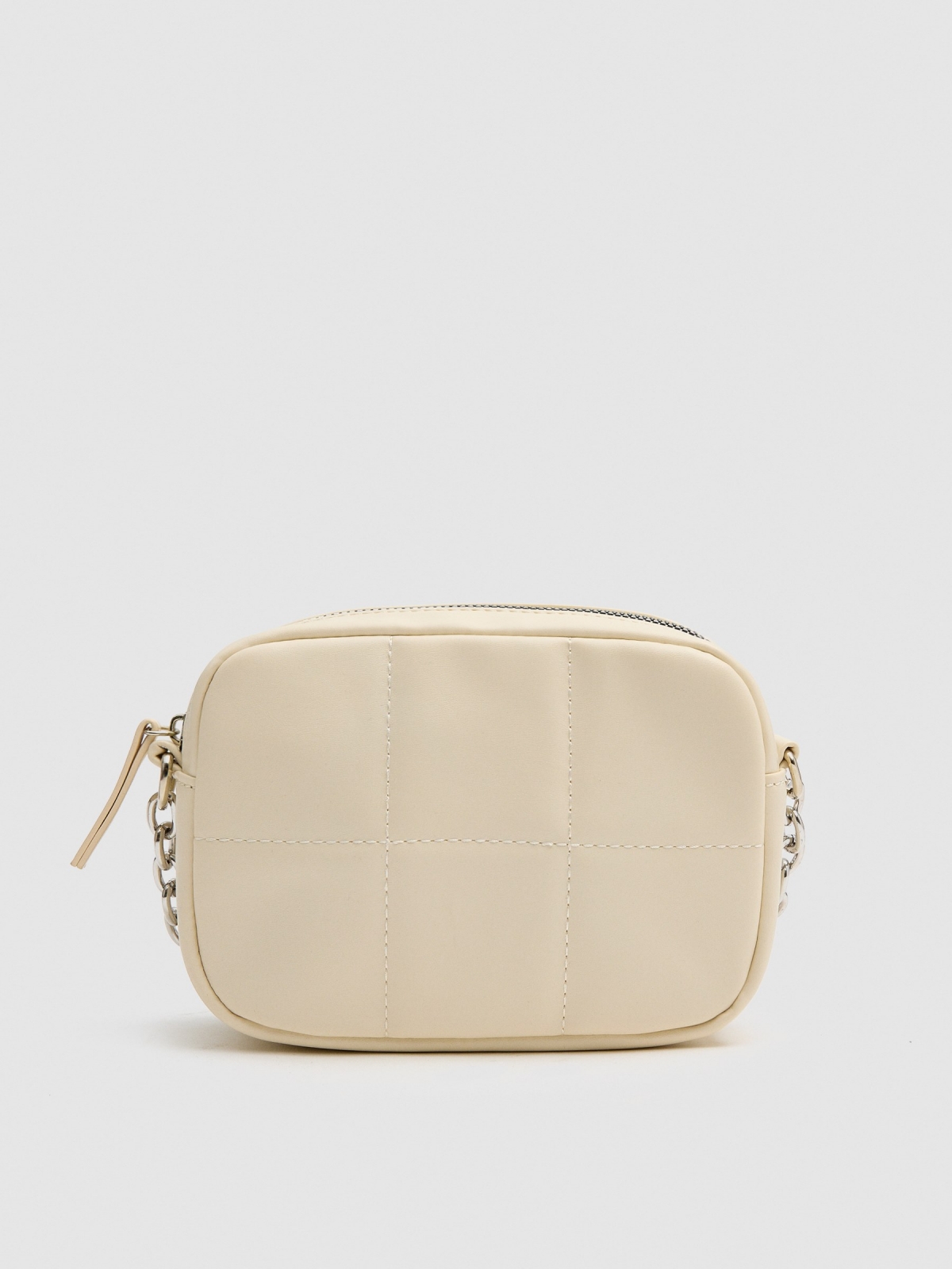 Padded shoulder bag ivory