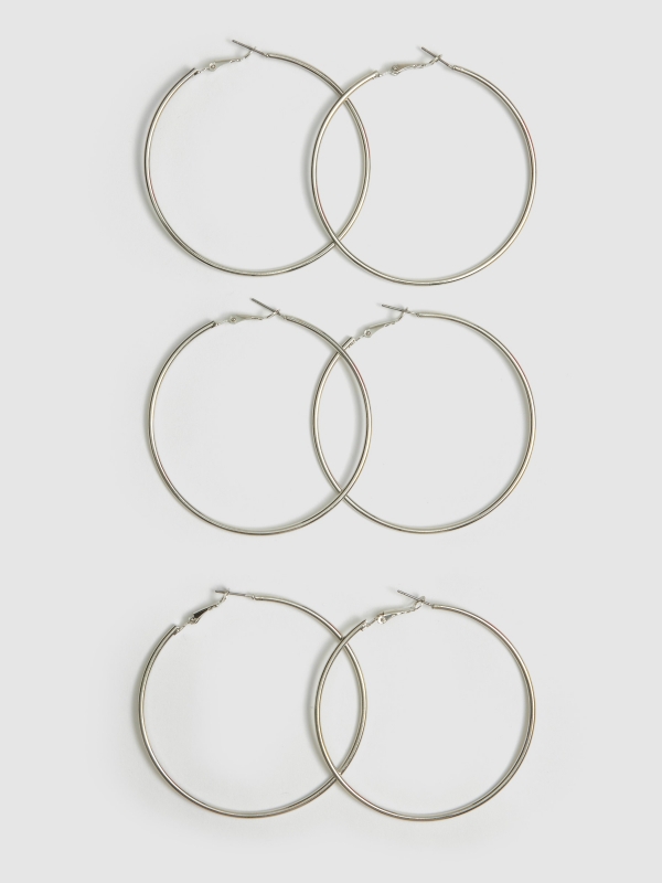 Set 3 hoop earrings